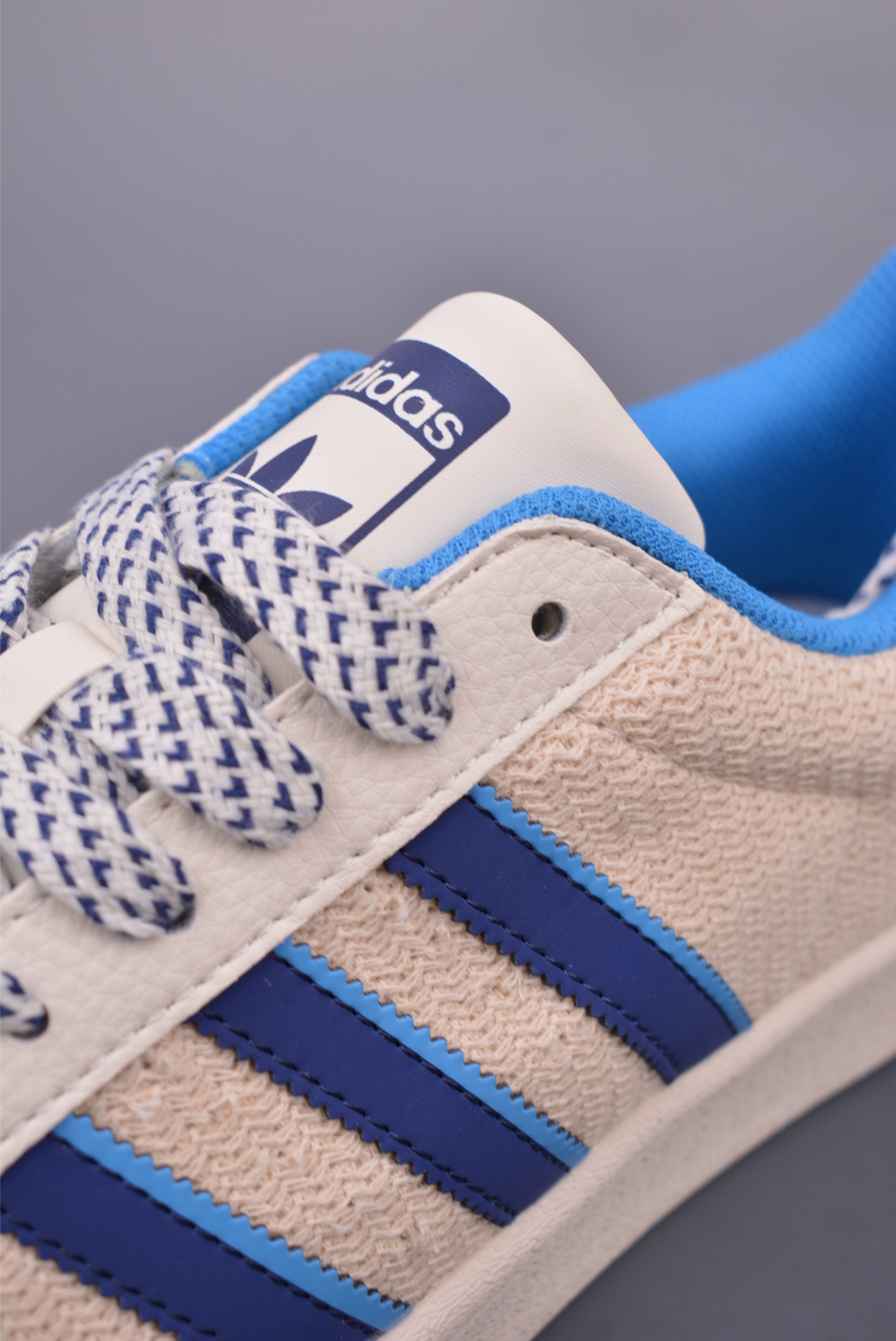Superstar x Adidas Originals Superstar sneakers Linen Beige Blue HS3070