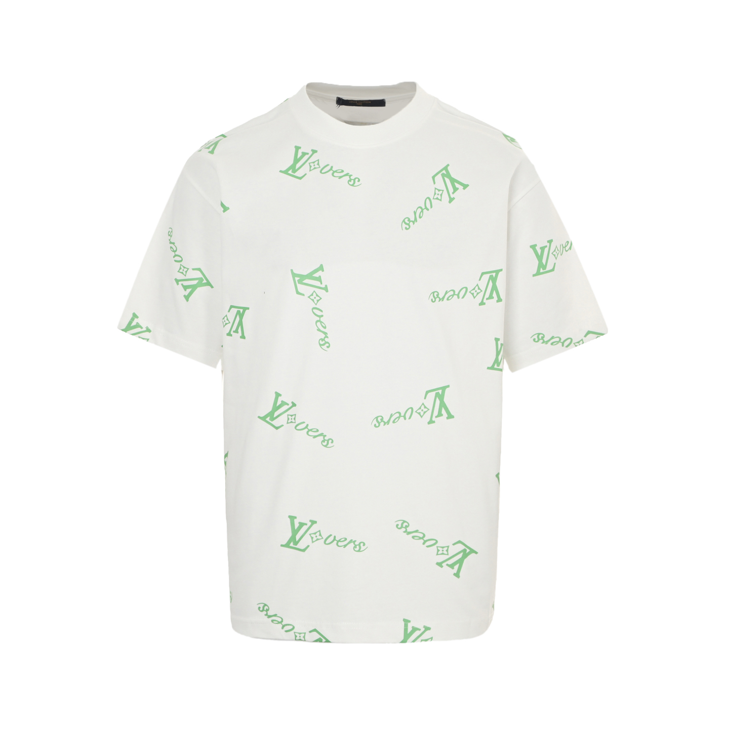 Louis Vuitton 25ss green full logo short sleeve