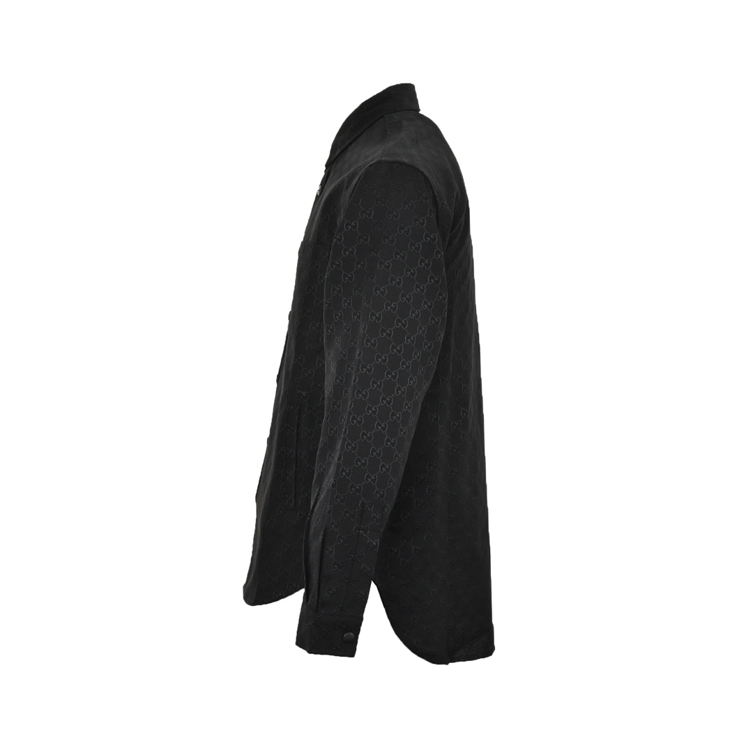 Gucci 24Fw all-over double G jacquard shirt jacket