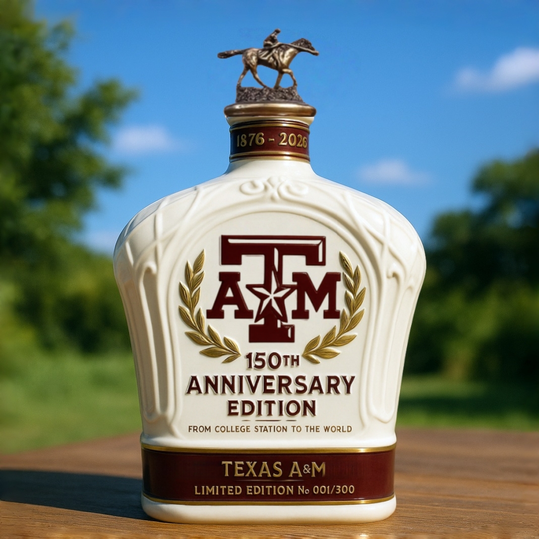 Texas A&M 150th Anniversary Whiskey Bottle