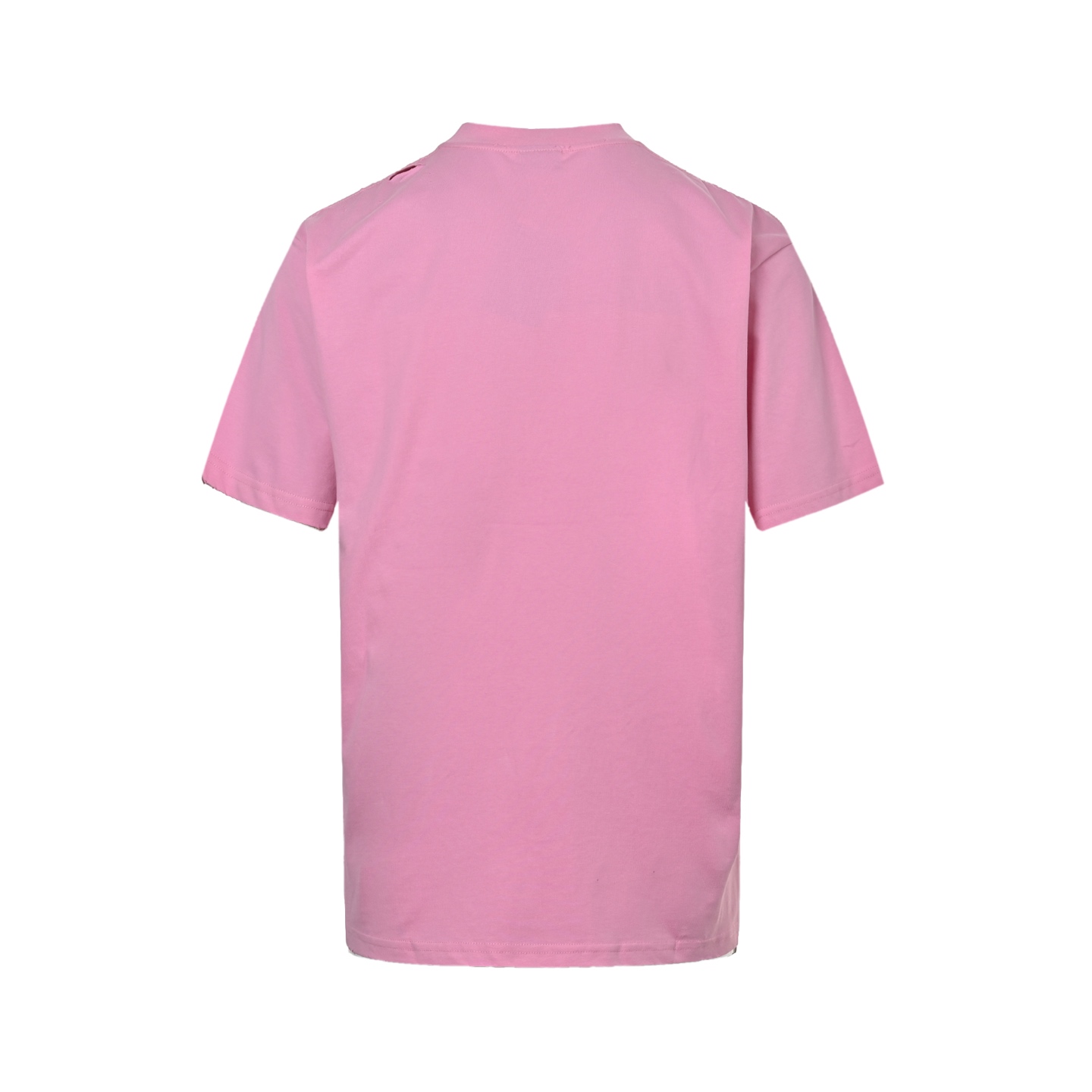 Balenciaga pink foam letter printing logo made of old short sleeves