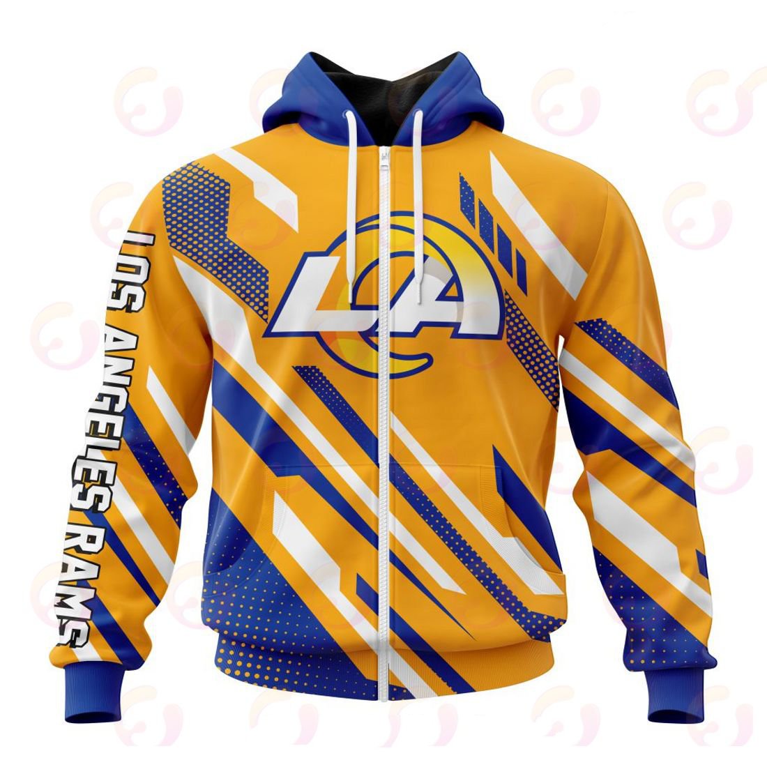 LOS ANGELES RAMS 3D HOODIE SPECIAL MOTOCROSS CONCEPT