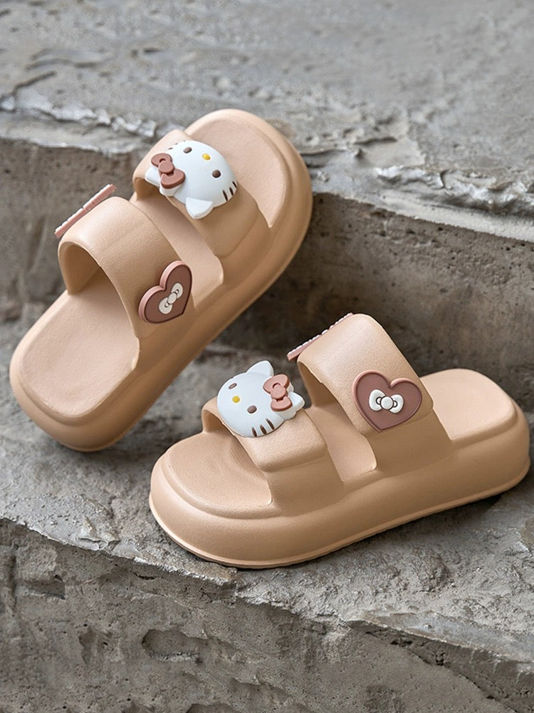 Sanrio Sandals Double Strap Waterproof EVA Chunky Slides