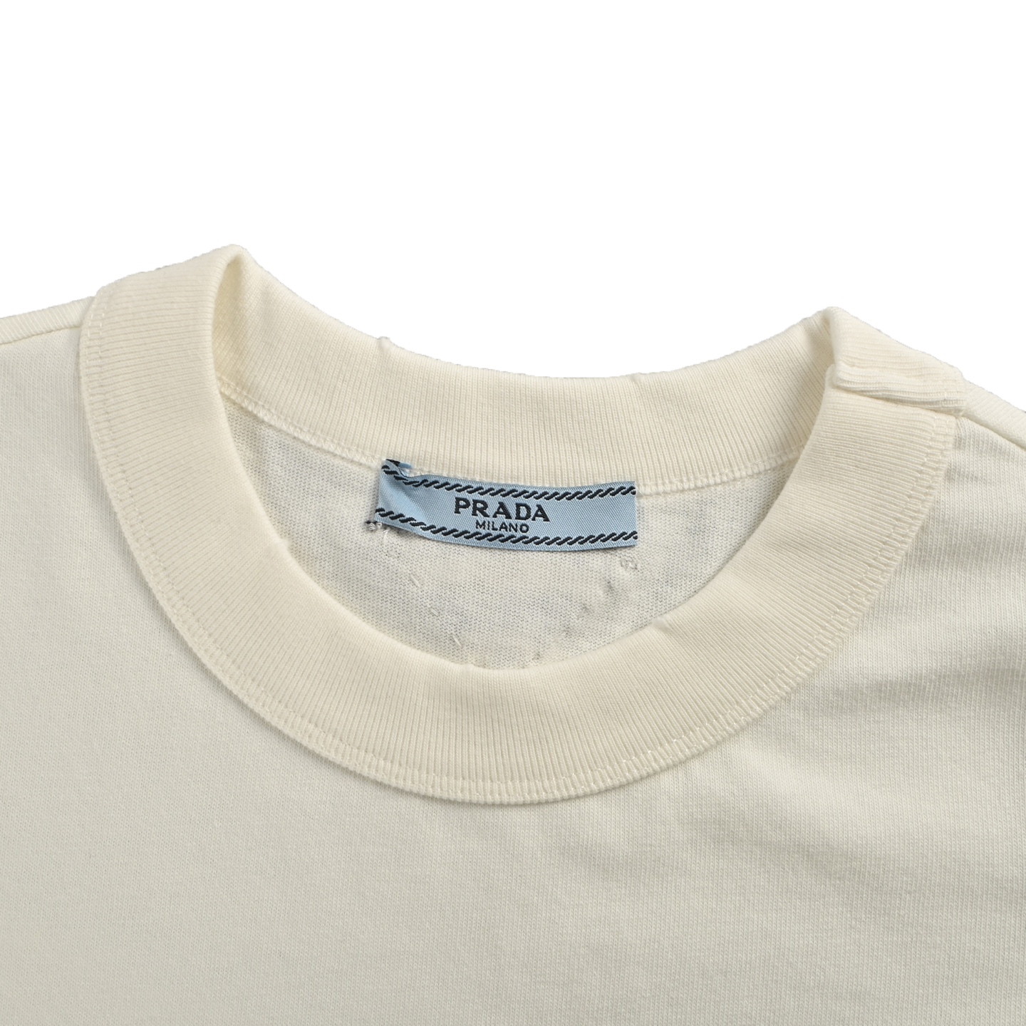 Prada 25ss letter print short sleeve