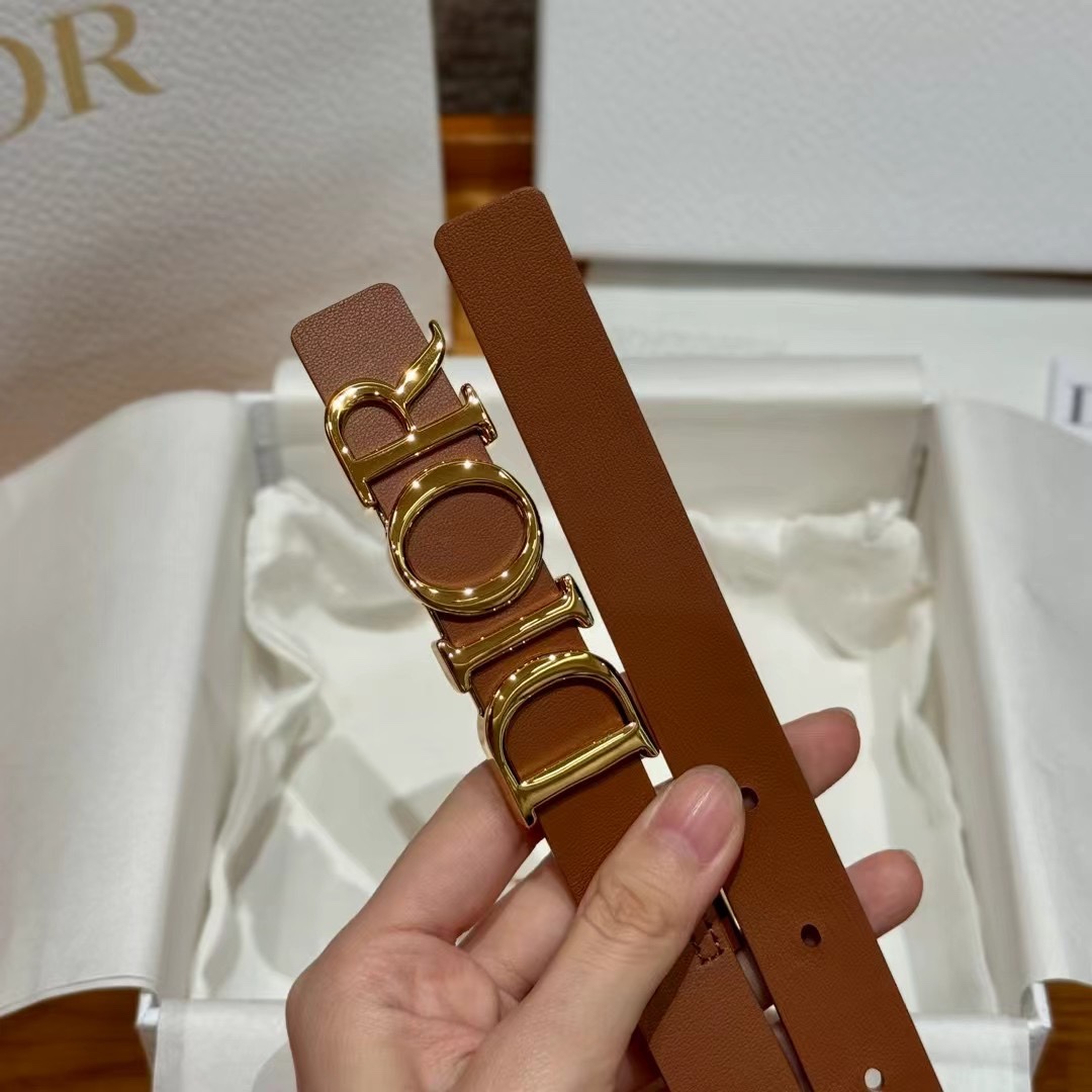 Dior Cowhide Women's Belt 2.0CM Width