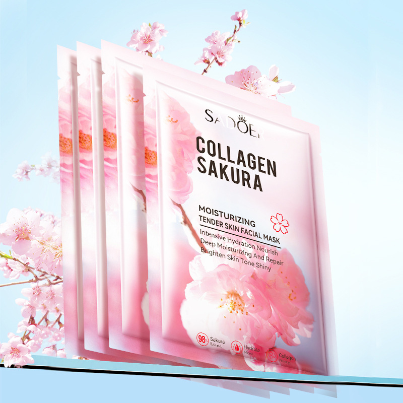 Sakura sheet collagen moisturizing and rejuvenating excellent mask skin care effect mask