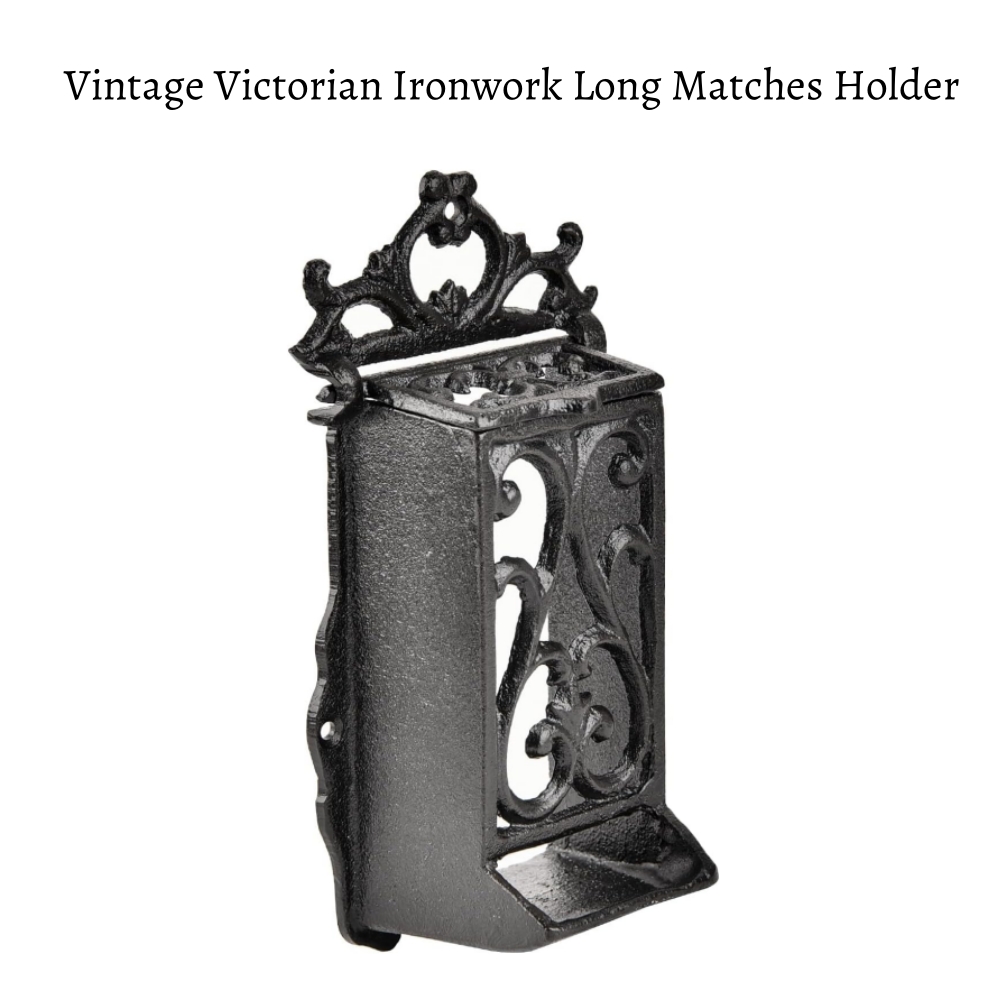 🔥On Sale🔥Vintage Victorian Ironwork Long Matches Holder