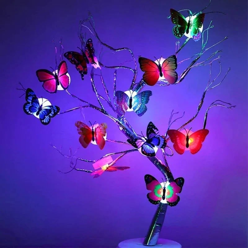 (🌲Early Christmas Sale- SAVE 49% OFF)3D LED Butterfly Decoration Night Light(4 Pcs/Set)-BUY 4 SETS GET 3 SETS FREE & FREESHIPPING