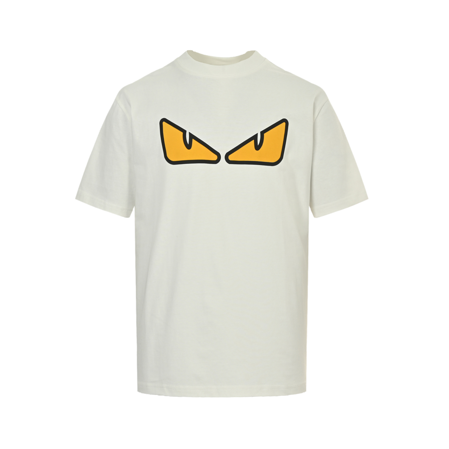 Fendi 25ss monster eyes flocked laminated short sleeves