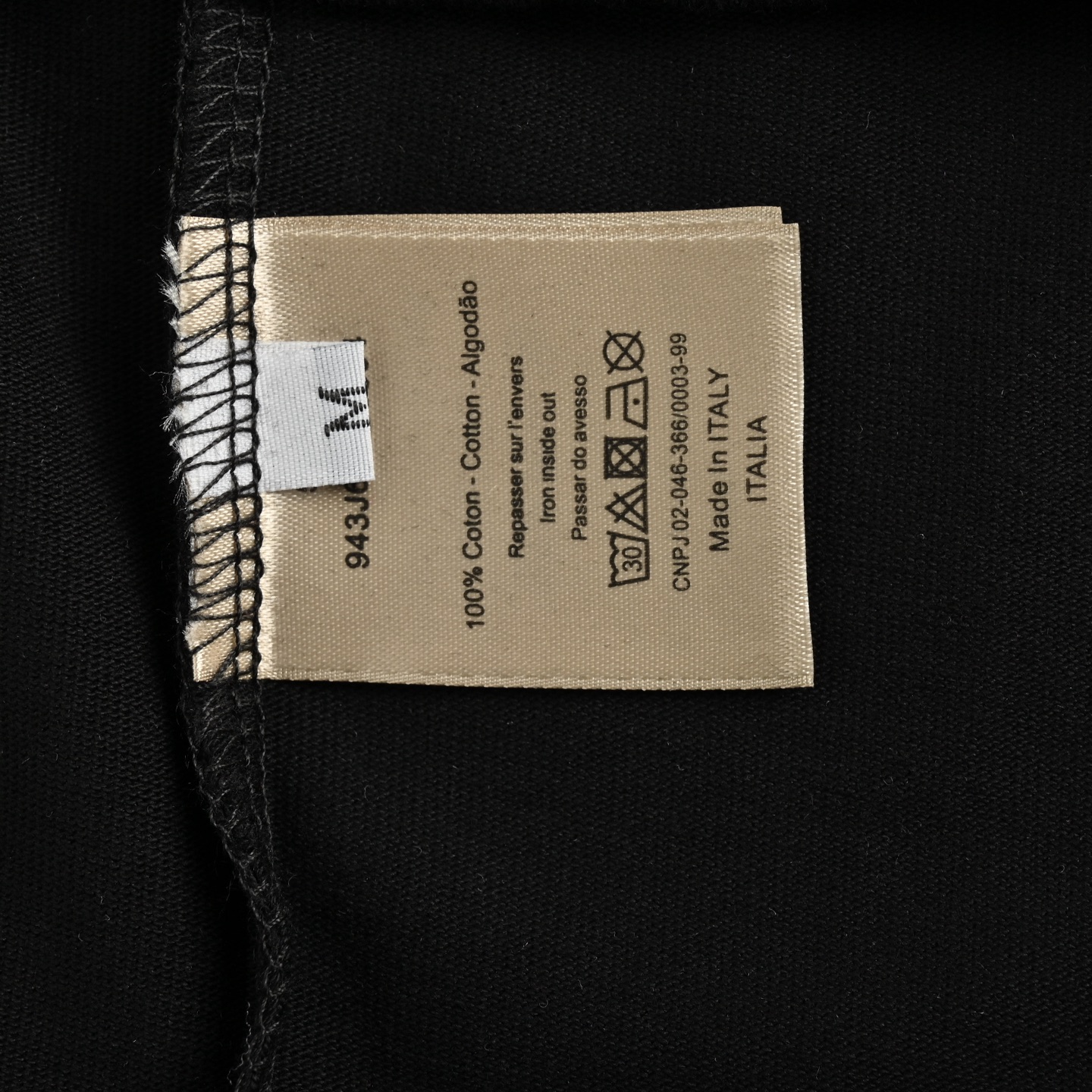 Dior monogram patch embroidered letter short sleeve