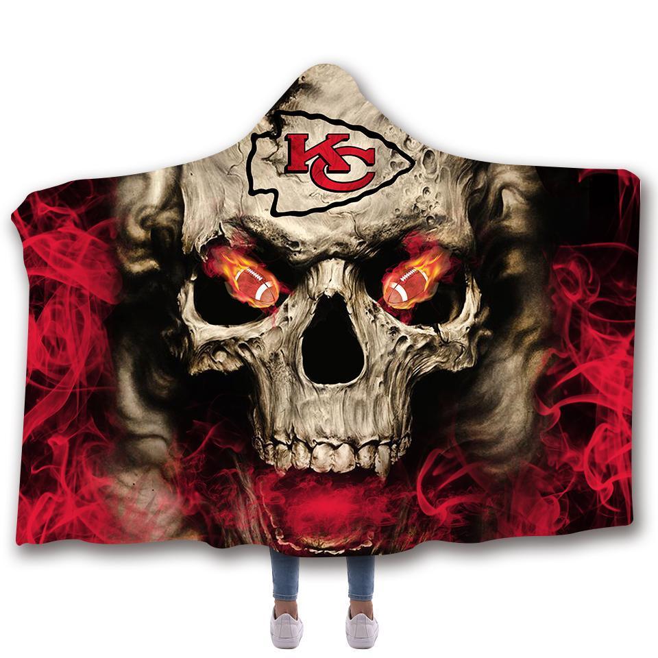 KANSAS CITY CHIEFS CLASSIC 3D HOODED BLANKET