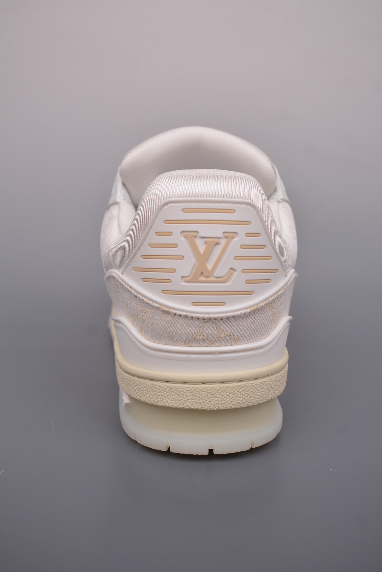 Louis Vuitton Trainer Sneaker Low Denim White Jacquard 1AC689