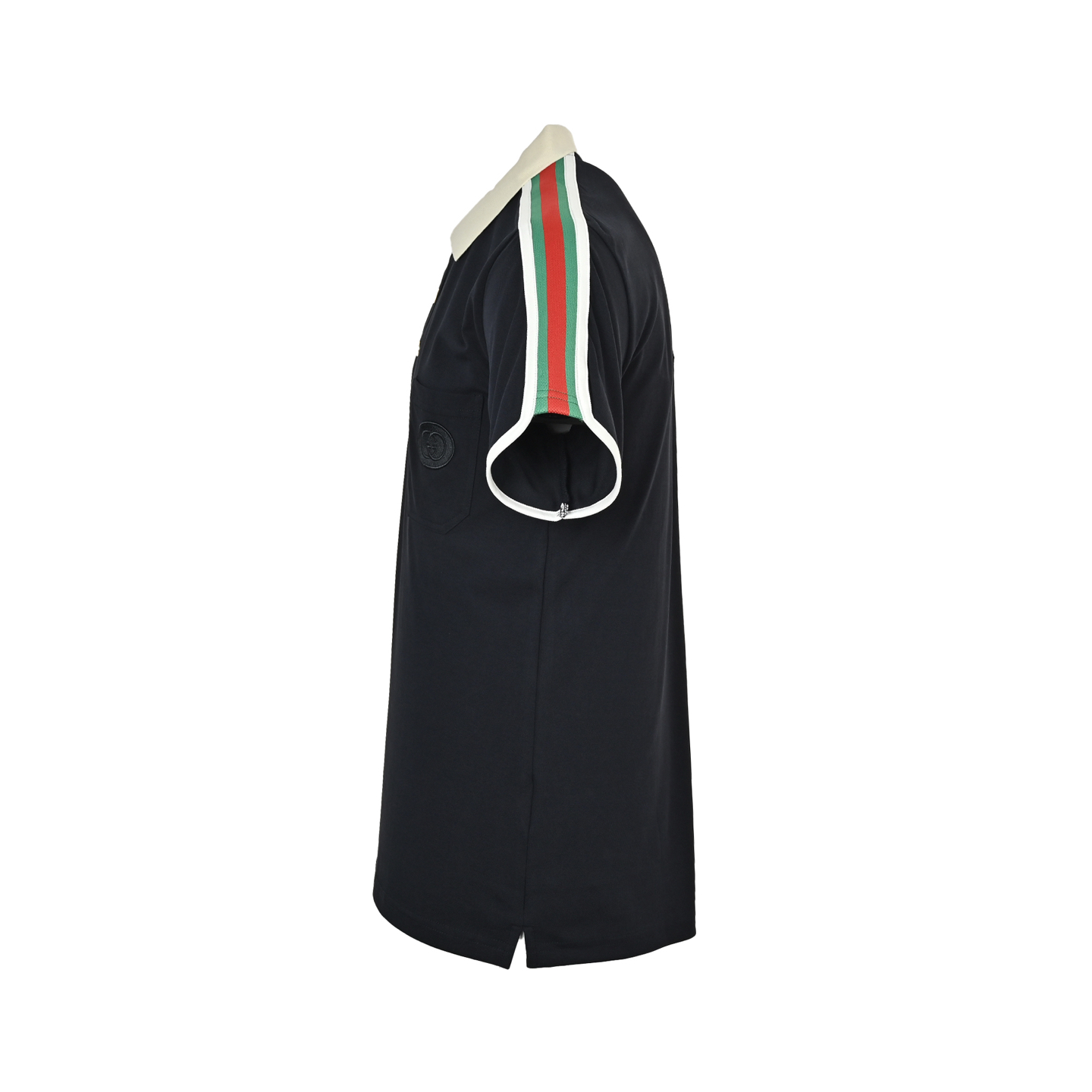 Gucci 25ss pocket double G embroidered ribbon Polo short sleeve