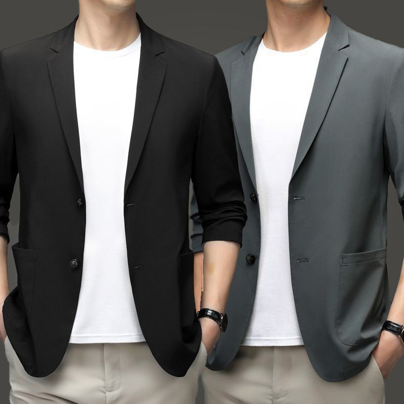 Men's Ice Silk Lightweight Suit Jacket