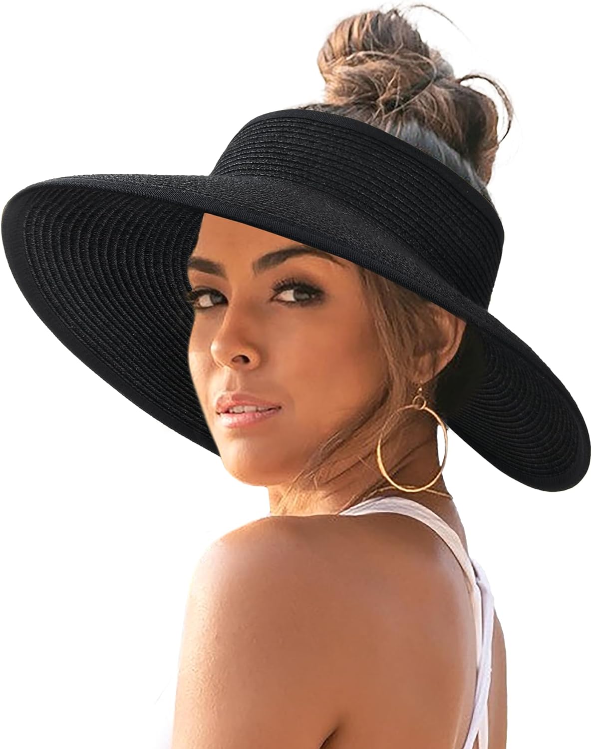 🔥🔥Foldable UV UPF Straw Wide Brim Sun Visor Hats - Buy 2 Get Free Shipping Now!!!