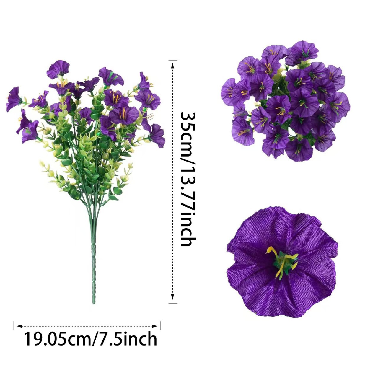🌸 Hanging Artificial Colourful Morning Glory Basket-💥UV resistant, Waterproof，Windproof