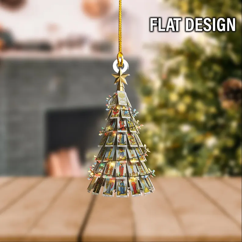 Tarot Card Christmas Tree Ornament