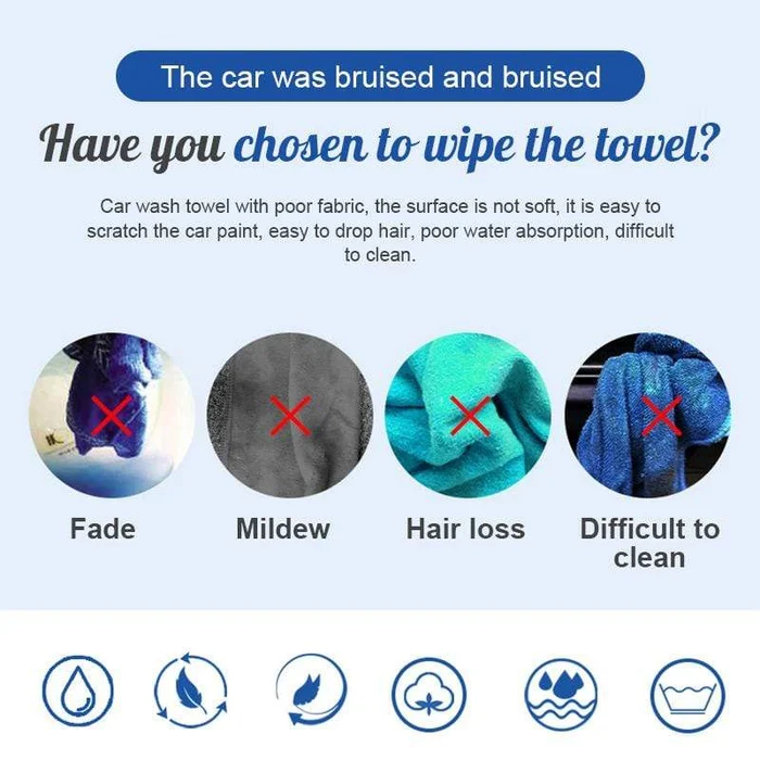 (Hot Sale Now-50% OFF)Super Absorbent Car Drying Towel