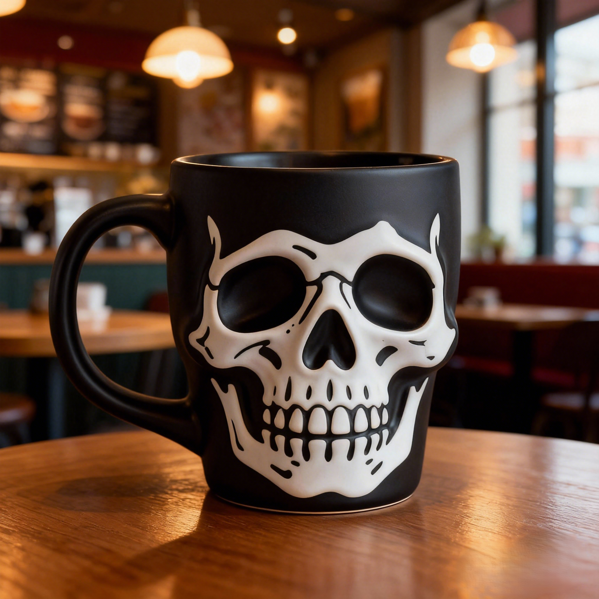 Skull-Shaped Ceramic Coffee Mug 💀