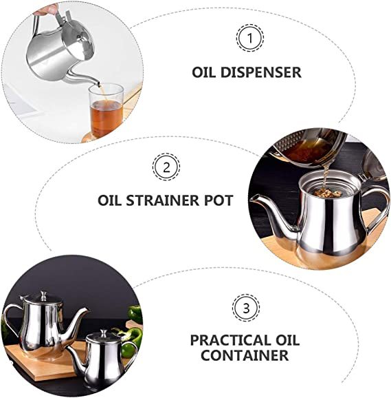 🔥Last Day-[SAVE 50% OFF]-Kitchen Multi-use Stainless Steel Oil Filter Pot-BUY 2 GET 10% OFF & FREE SHIPPING
