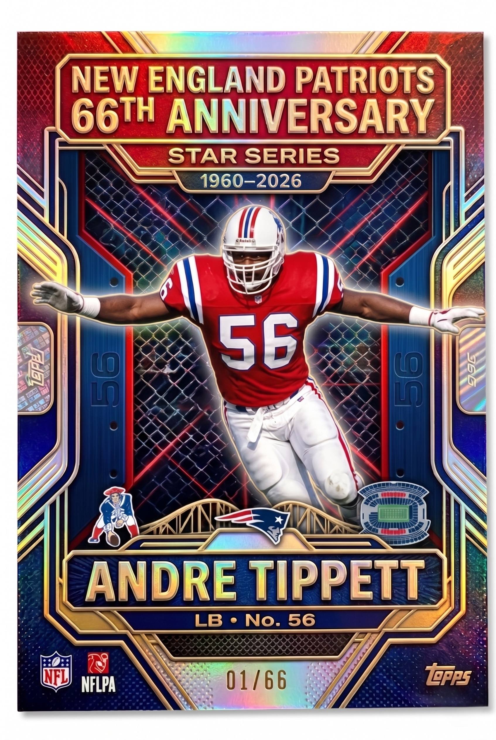 New England Patriots 66th Anniversary Cards 🏈🔥