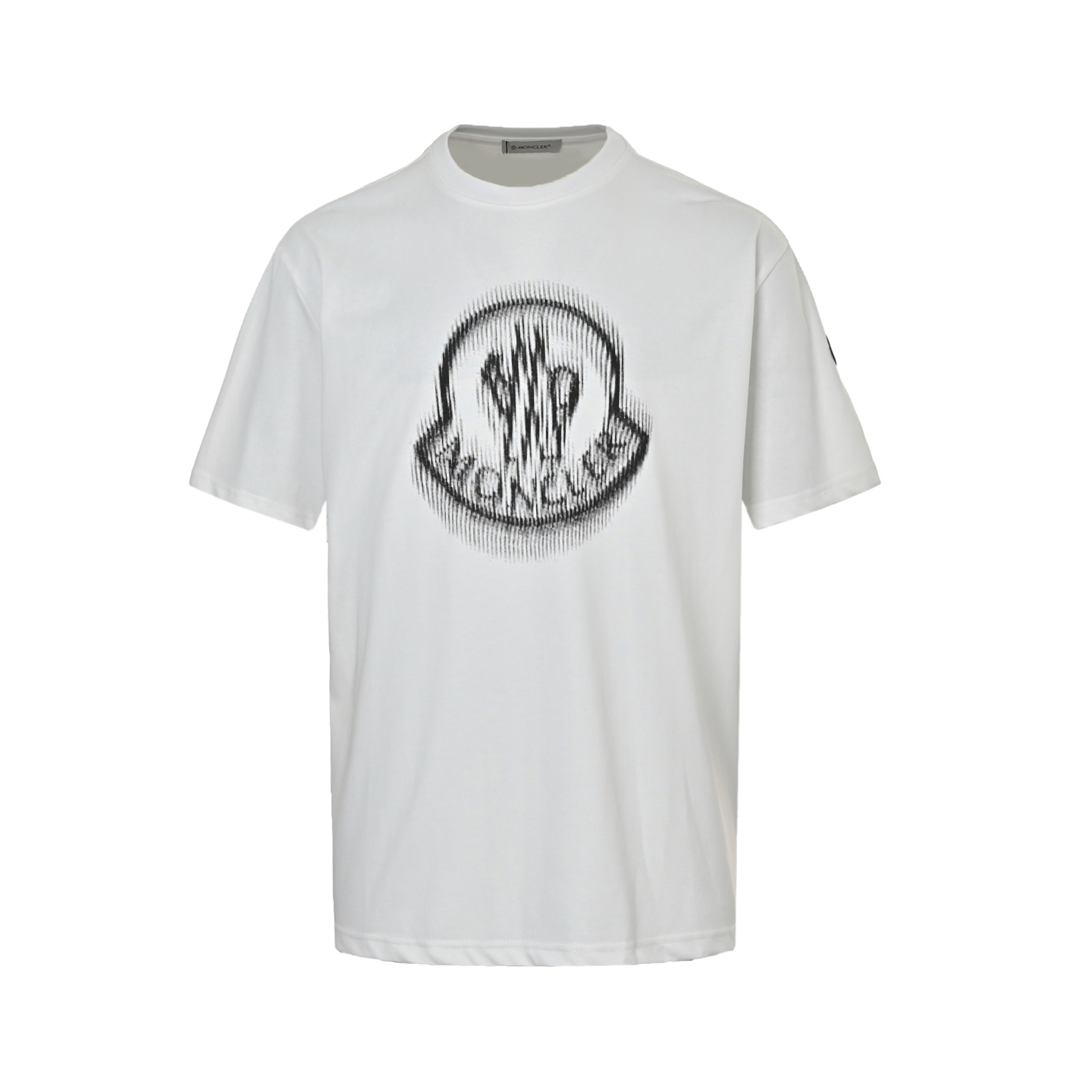 Moncler 25ss pixelated logo print short sleeves
