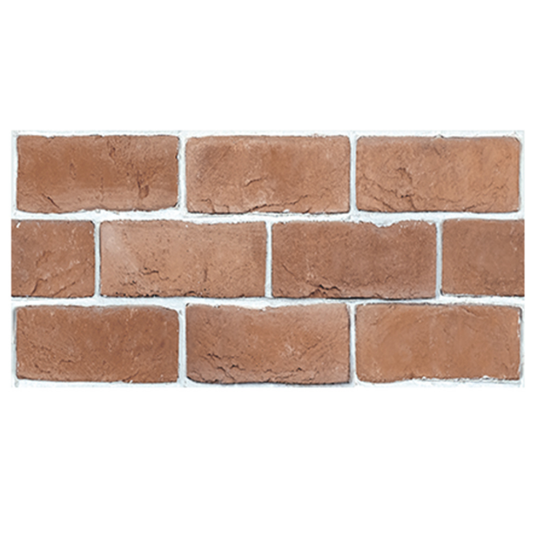 Red Orange Brick Peel and Stick Tile Stickers