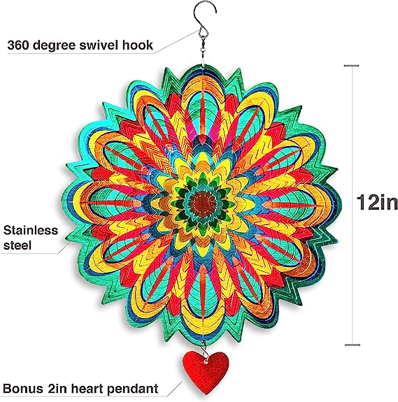 (🔥Hot Sale Now-SAVE 60% OFF)-Wind Spinner Mandala Flame
