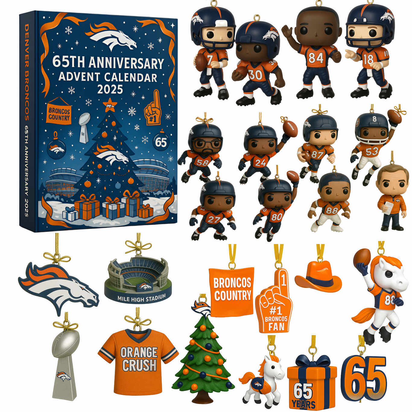 Denver Broncos 65th Anniversary Advent Calendar 2025