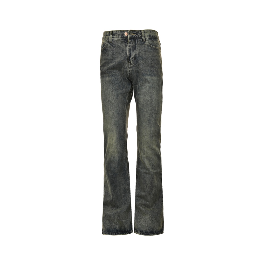 Balenciaga Fitting Room LOOK BOOK Blue Washed Orange Flared Jeans