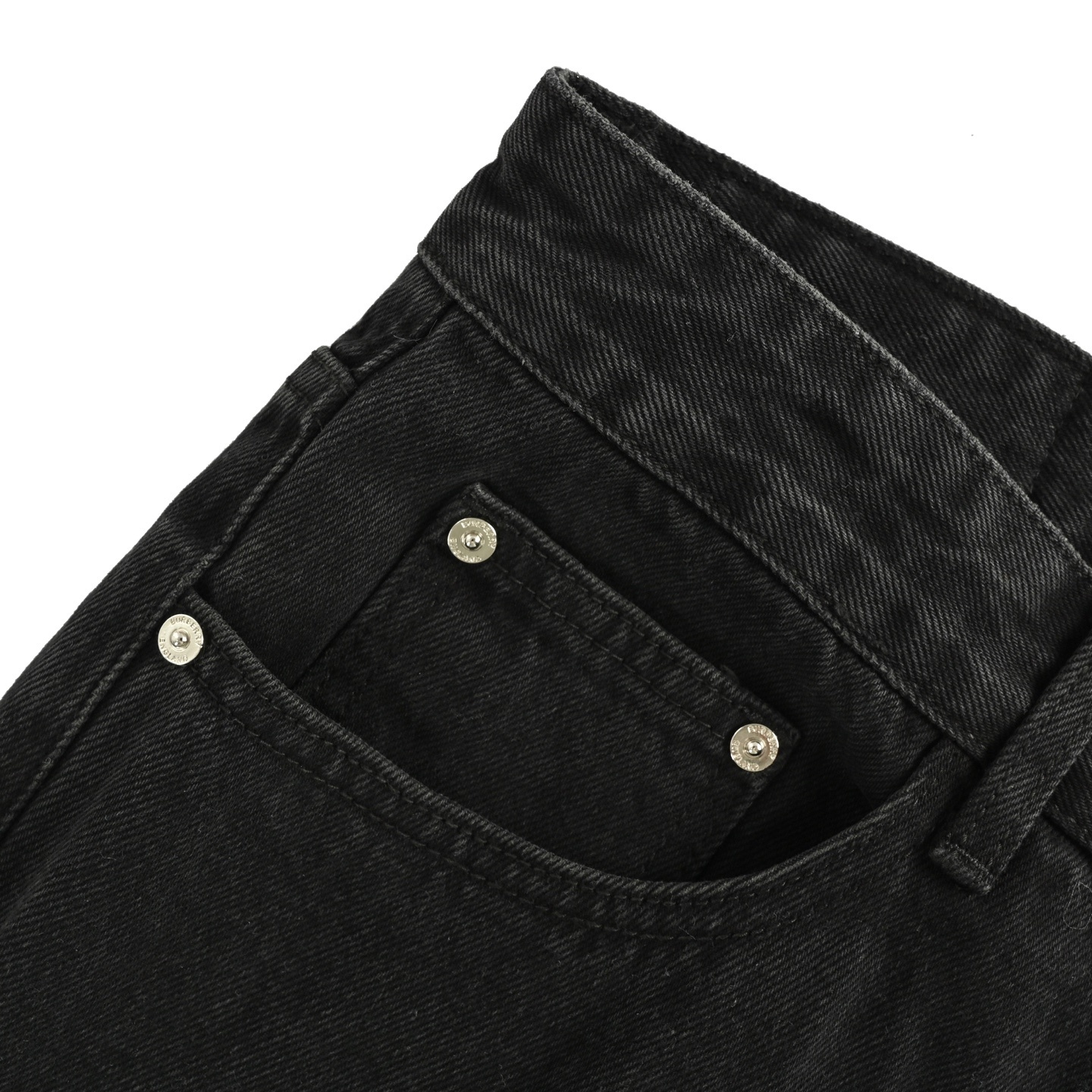 Burberry 25ss back pocket check horse jeans