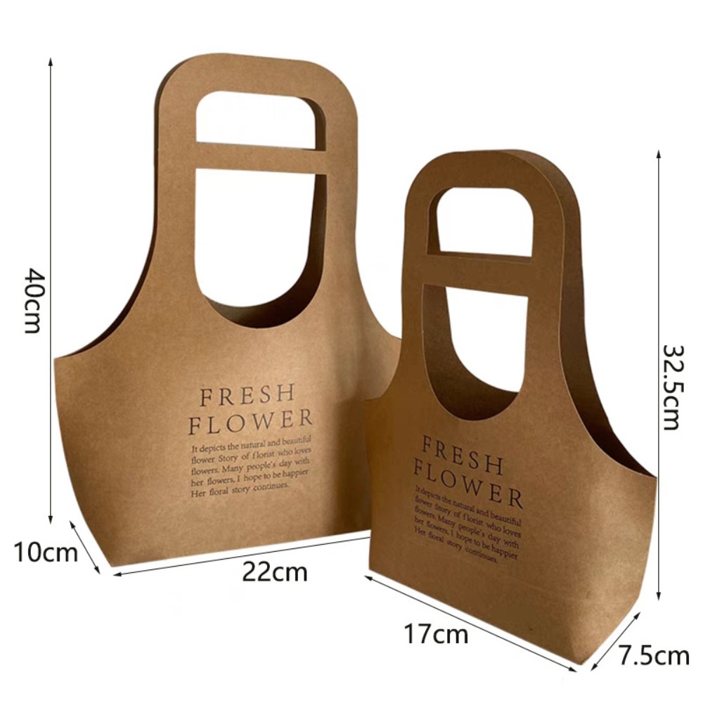 🛍️🌺Cute kraft - paper flower - carrying handbags（💥Buy One Get One Free💥）