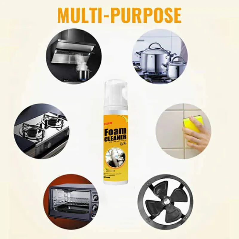 HOT SALE🔥New upgrade Foam Cleaner For Cars And Kitchens, Kitchenware, Etc