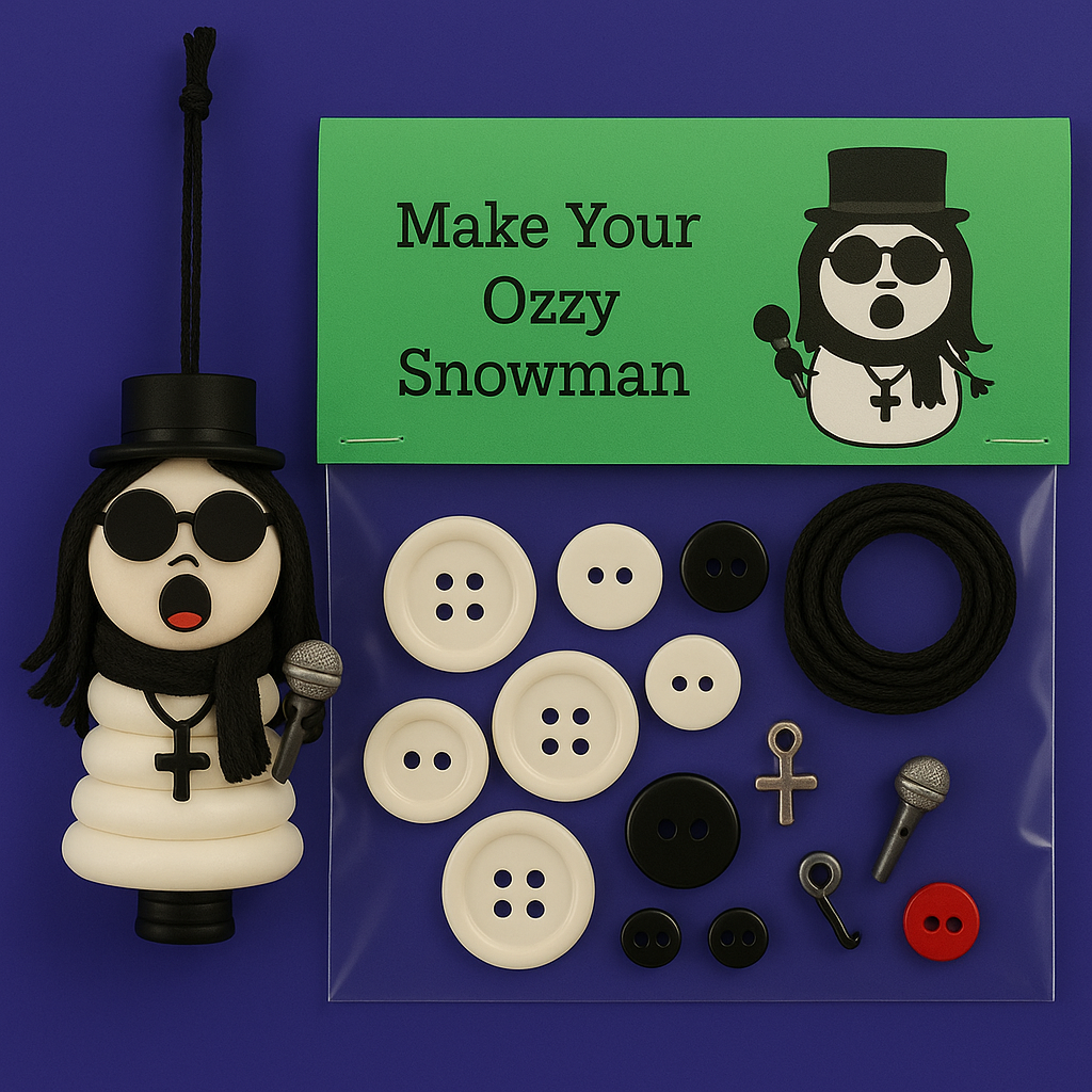 Ozzy DIY Button Ornament Kits