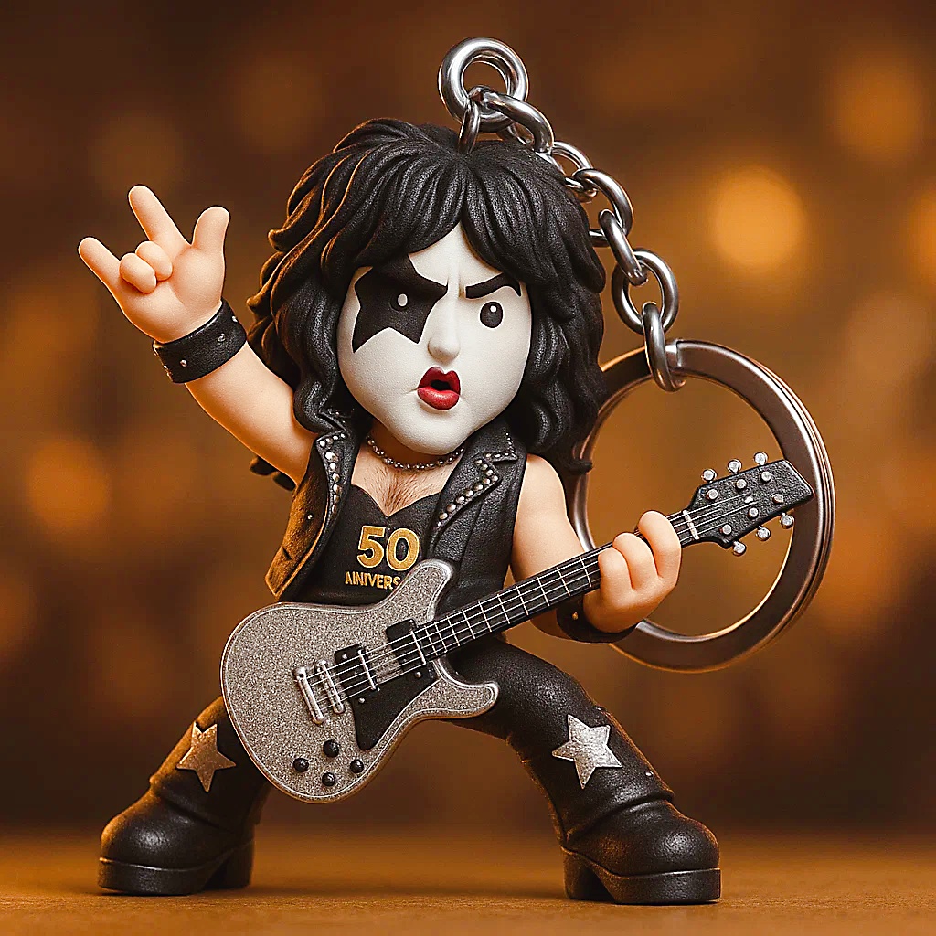 KISS 50th Anniversary Keychain