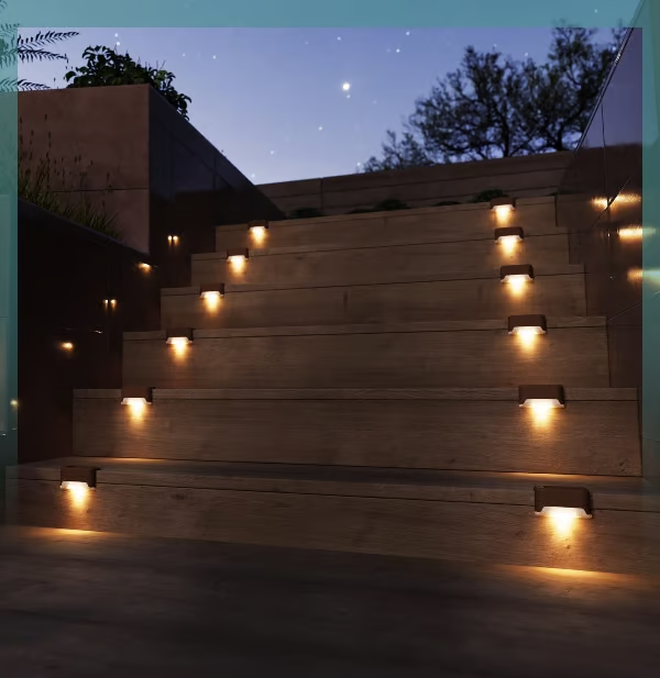 Solar Deck Lights, Automatically ON/OFF💡