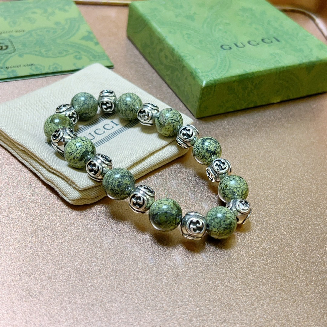 Gucci Natural Stone Herba Rosmarine Bracelet
