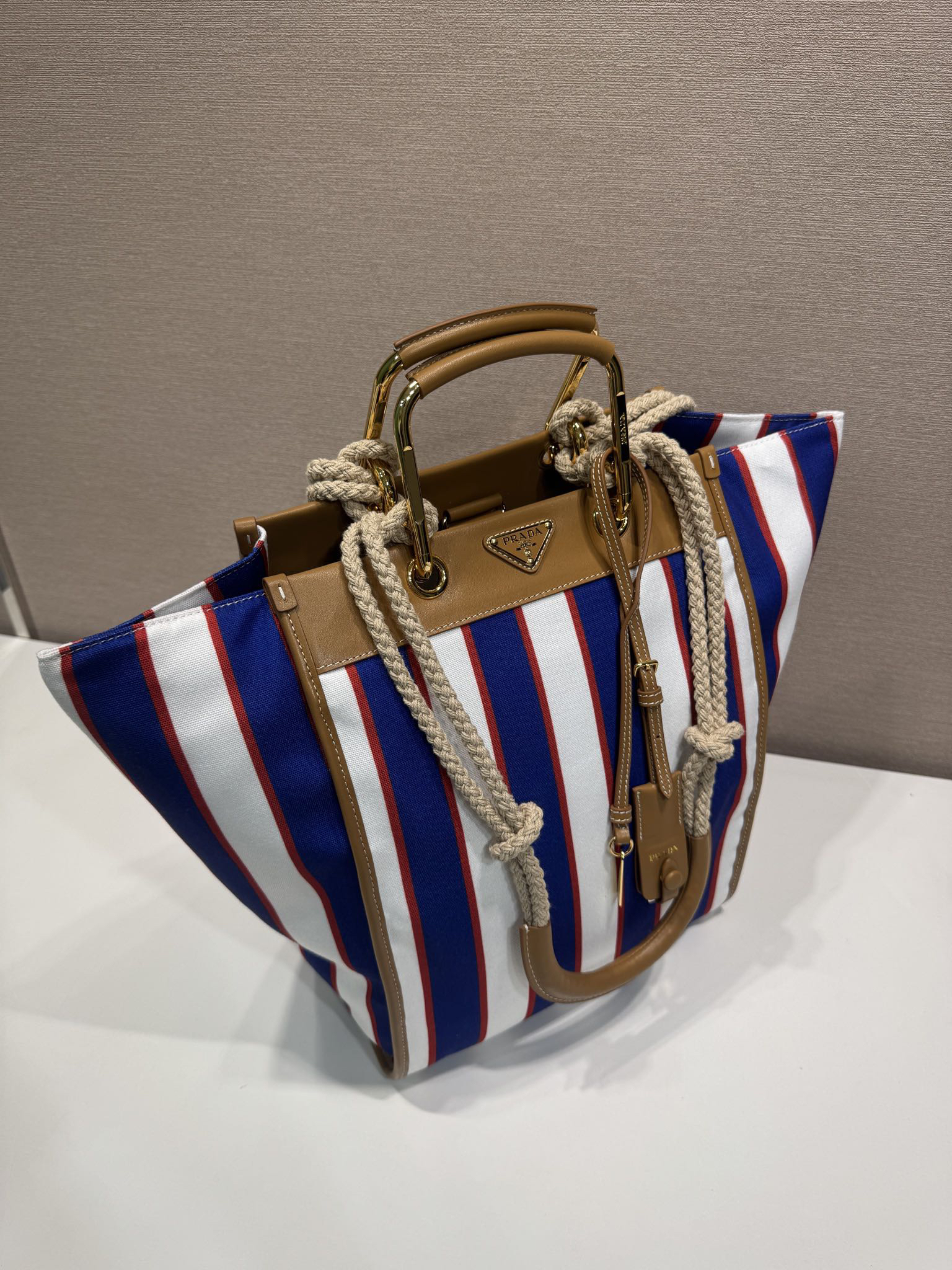Prada Canvas Tote Bag 1BG561