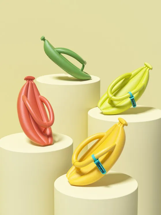 BANANA SHAPE ANTISKID FLIP-FLOPS