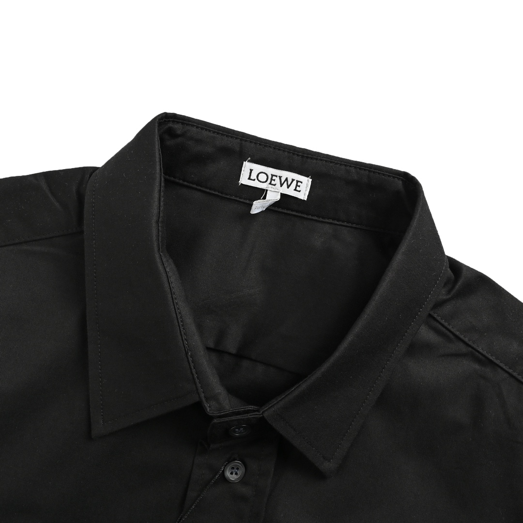 Loewe 24Fw tricolor embroidered shirt