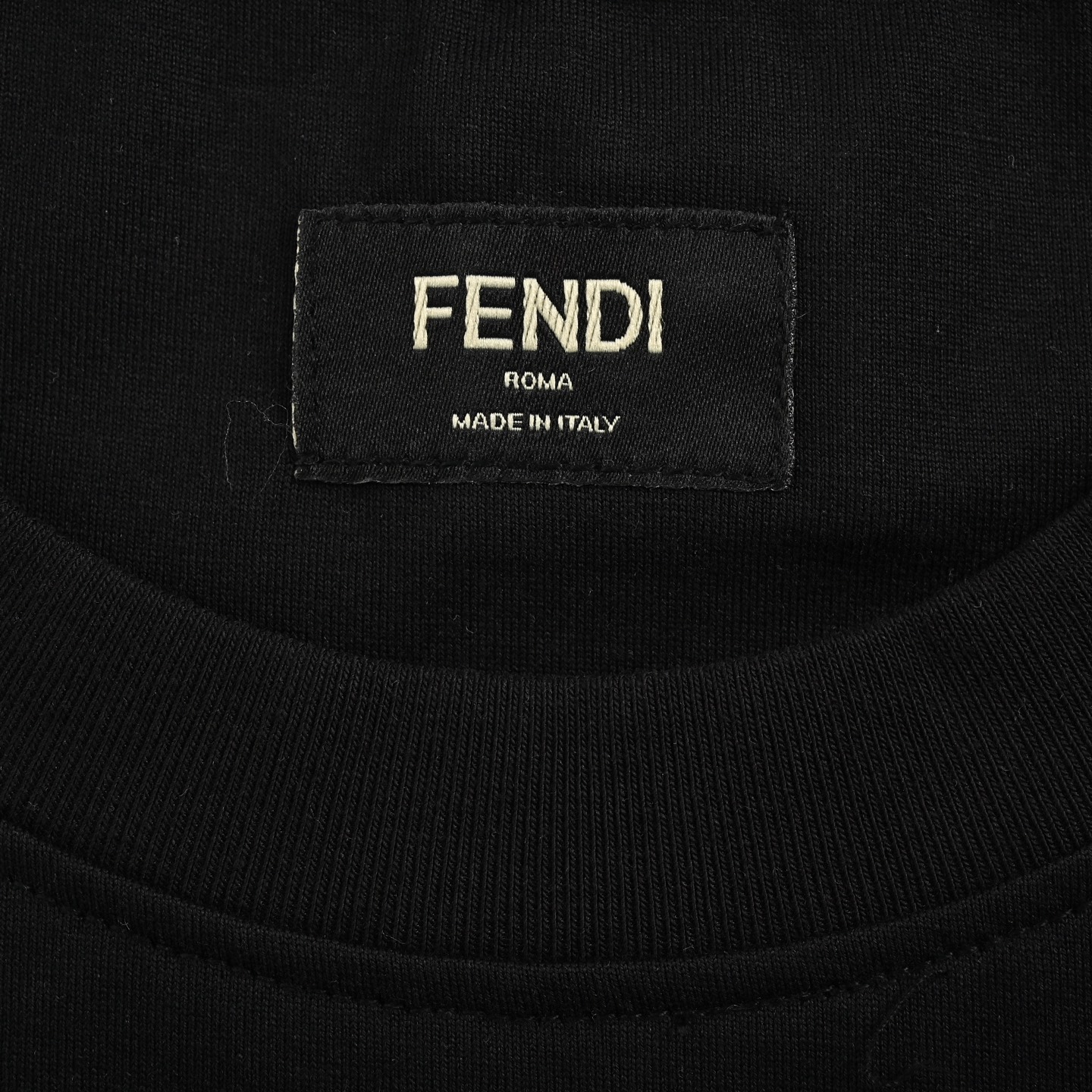 Fendi 25ss hot dog pizza badge embroidered short sleeve