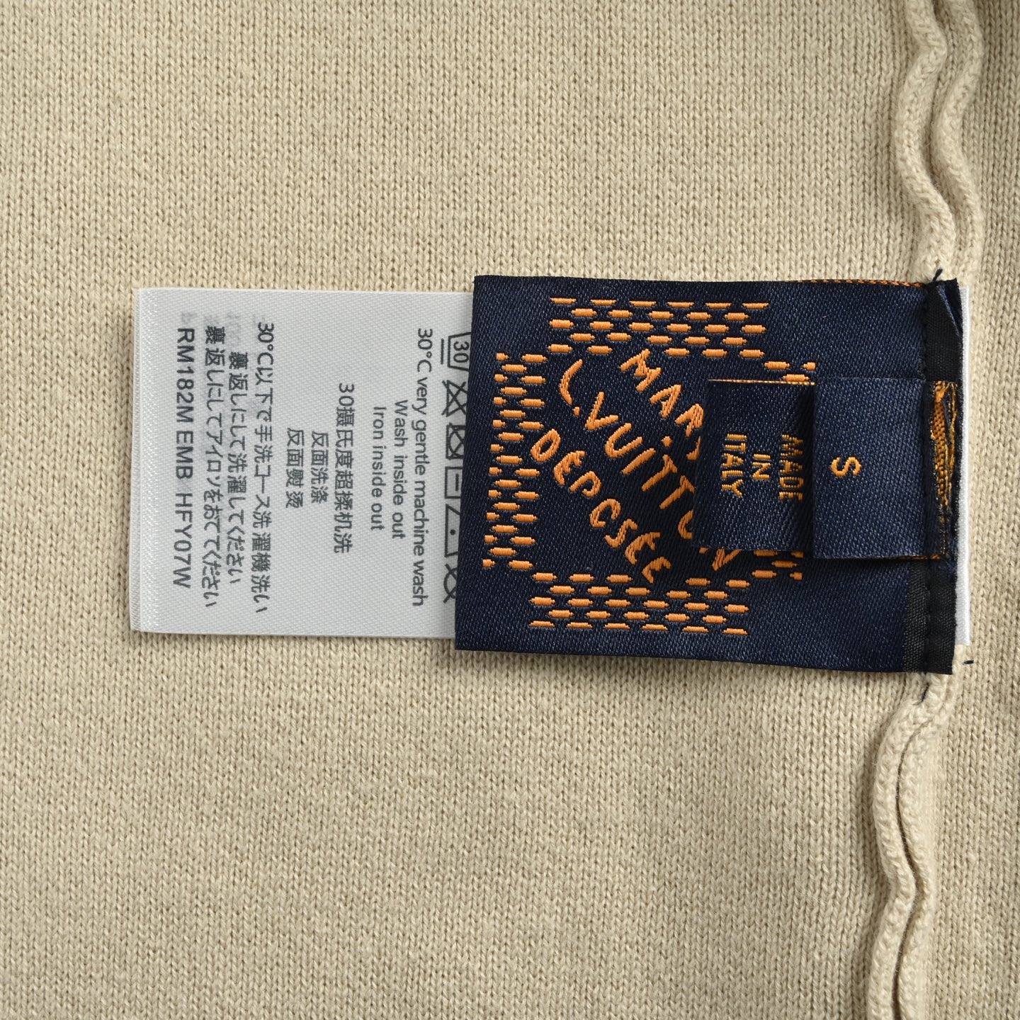 Louis Vuitton 25ss jacquard logo pocket knit short-sleeved shirt