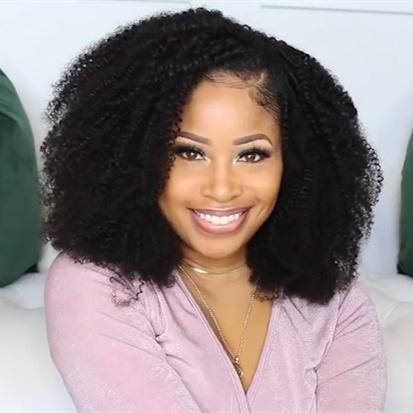 New A Super Curly Wig