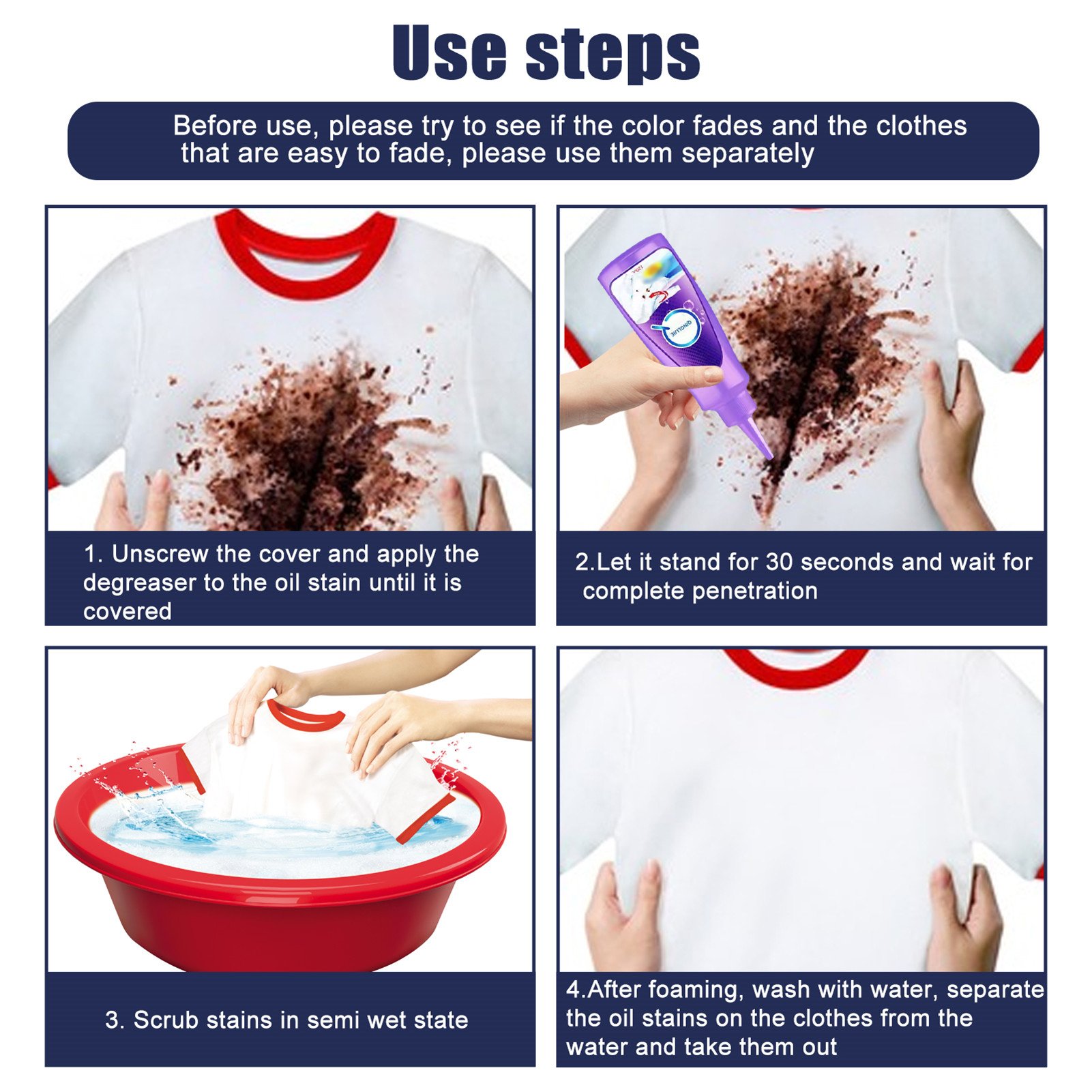 (🌲Early Christmas Sale- SAVE 49% OFF)Magic Stain Remover Rolling-⏰BUY 2 GET 1 FREE