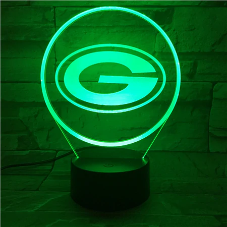GREEN BAY PACKERS 3D LED LIGHT LAMP
