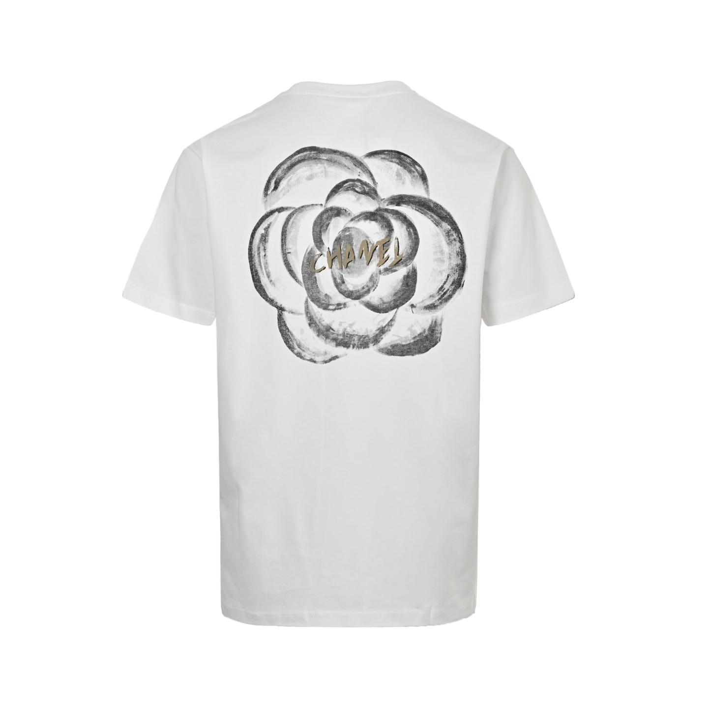 Chanel 25ss hand-painted flower print short sleeve