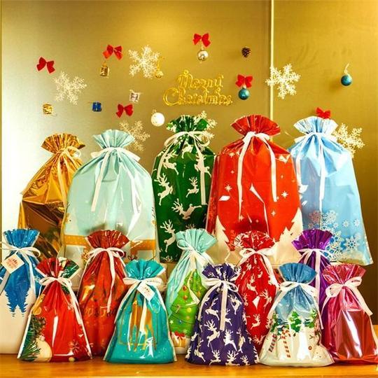(🌲CHRISTMAS SALE NOW-48% OFF)Drawstring Christmas Gift Bags