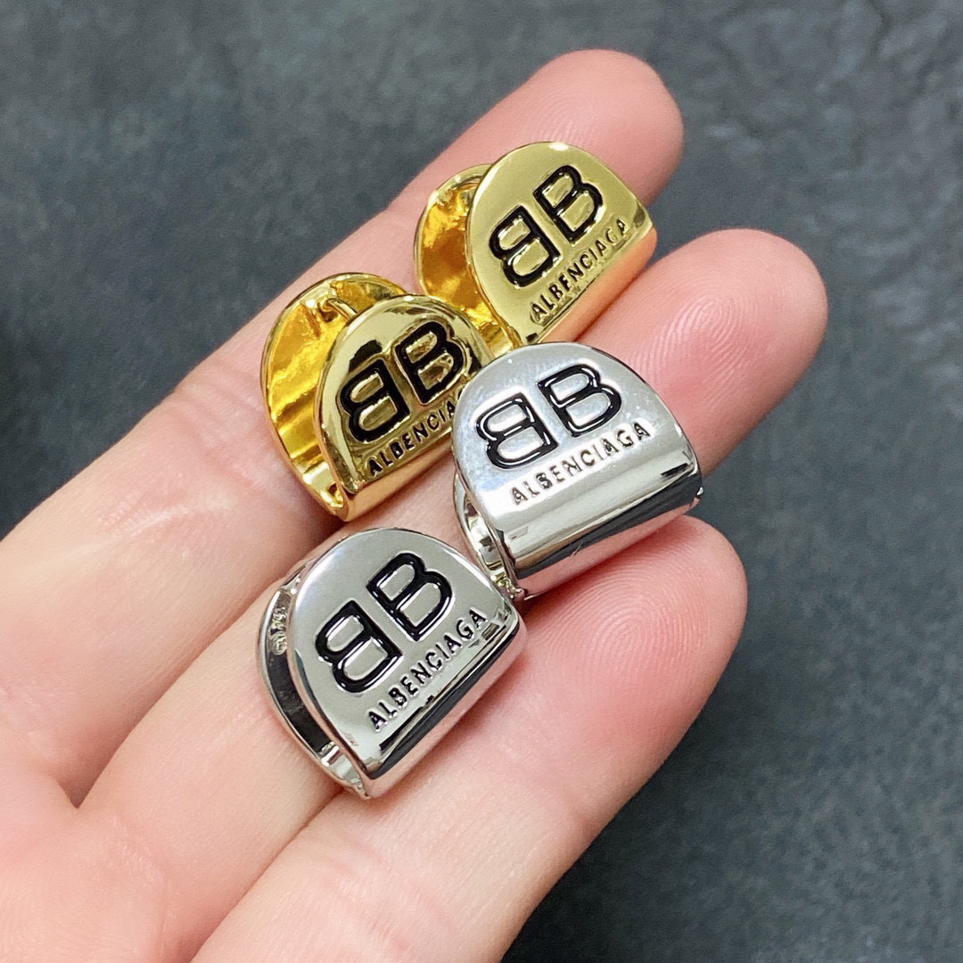 Balenciaga BB printed earrings