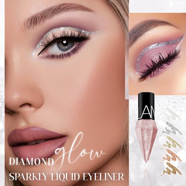 (💥Last Day Promotions-50% OFF)-Diamond Glow Sparkly Liquid Eyeliner-BUY 5 GET 10% OFF & FREE SHIPPING
