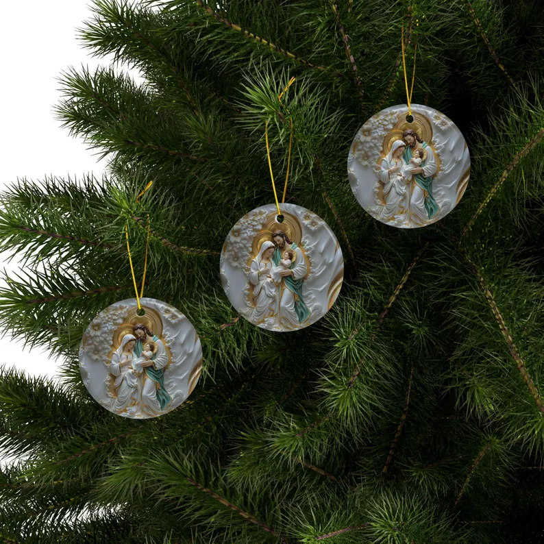 🔥Limited Edition 🎁3D Catholic Christmas Ornament